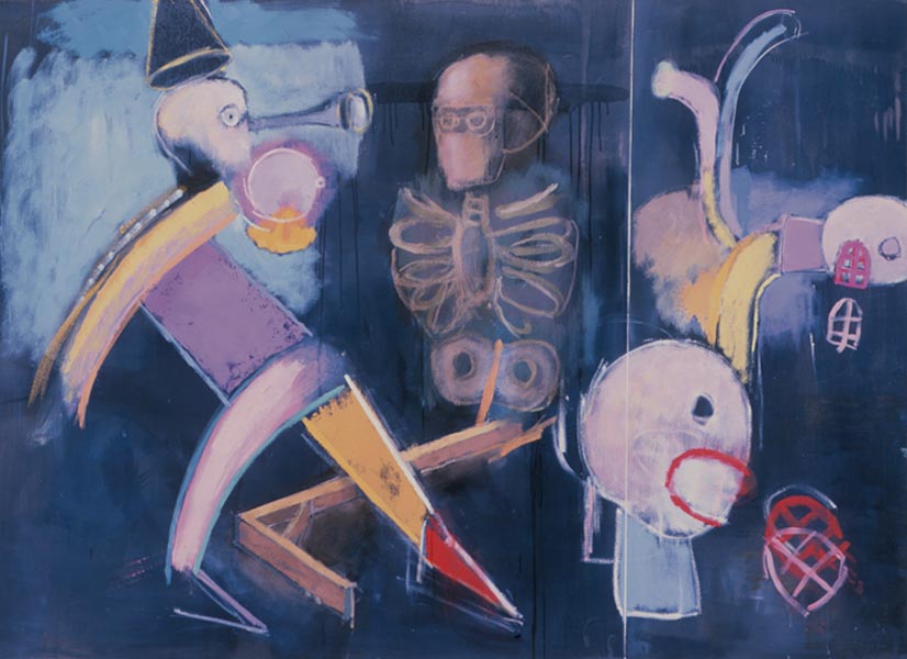 Akt zszedł ze schodów&nbsp;&nbsp;&nbsp;&nbsp;2001&nbsp;&nbsp;&nbsp;&nbsp;olej&nbsp;&nbsp;&nbsp;&nbsp;142 x 193cm